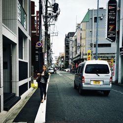 View of city street