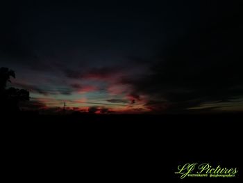Scenic view of dramatic sky during sunset