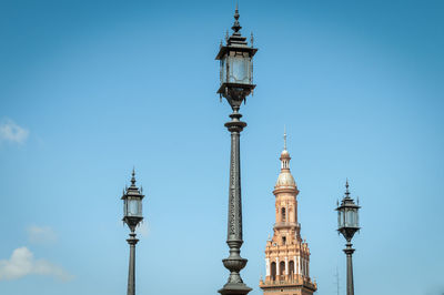 Tower of building against blue sky