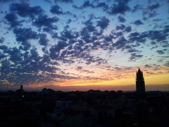 Cityscape at sunset