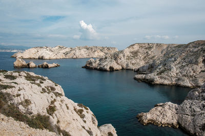 Scenic view of sea against sky