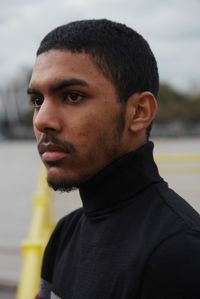 Close-up of young man