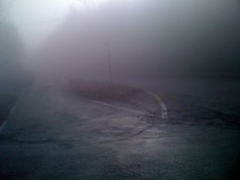 View of foggy weather