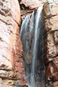 Scenic view of waterfall