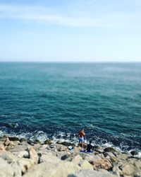 Scenic view of sea against sky