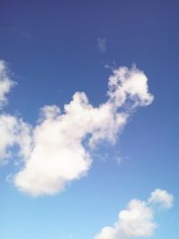 Low angle view of blue sky