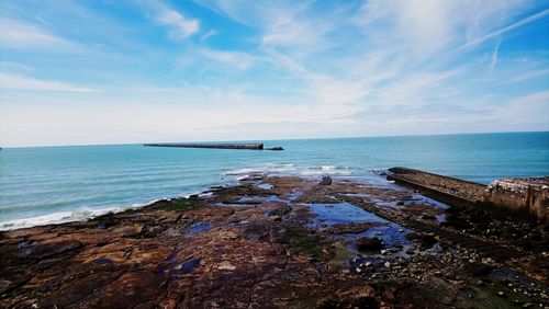 Scenic view of sea against sky