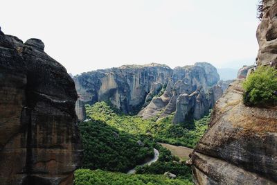 View of rock formations