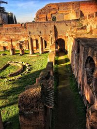 Old ruins of building
