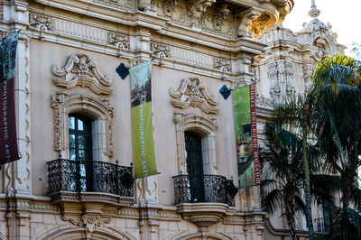 Low angle view of historical building