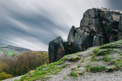 Scenic view of mountain against sky