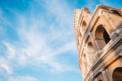 Low angle view of building against sky