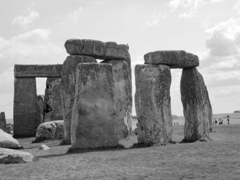 Stonehenge against cloudy sky