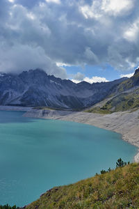 Lünersee is one of the largest lakes in the austrian province of vorarlberg 