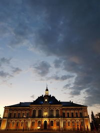 Low angle view of building against sky