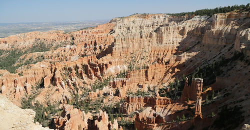 Panoramic view of rock formations