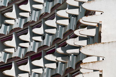 Full frame shot of chairs in building