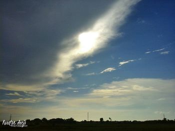 Low angle view of sky during sunset