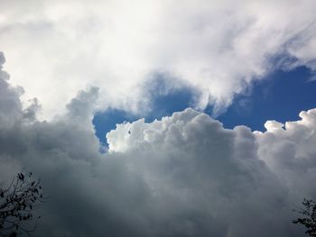 Low angle view of clouds in sky