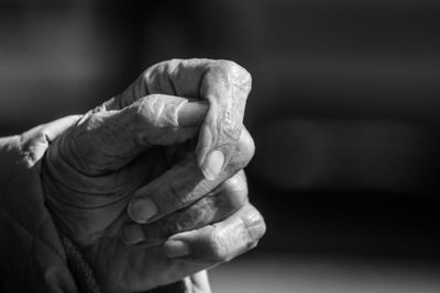 Close-up of woman hand with tattoo