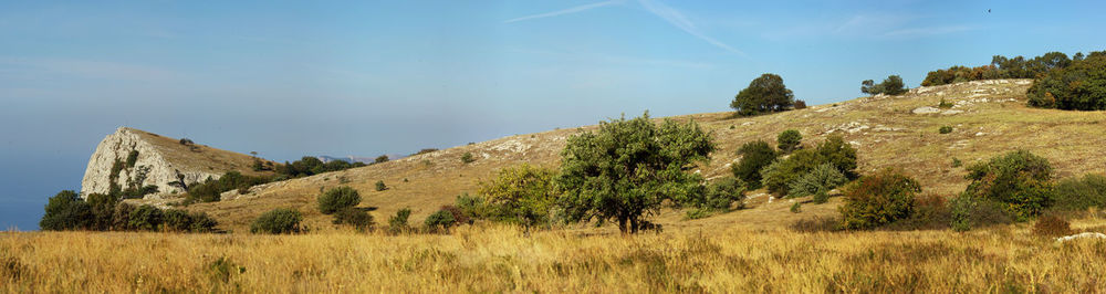 Panoramic view of landscape against sky