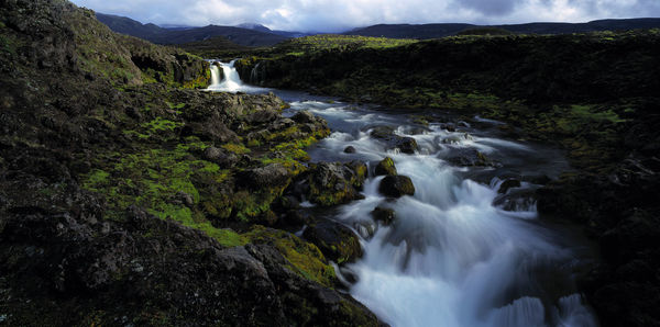 The river rangá in the highlands of iceland