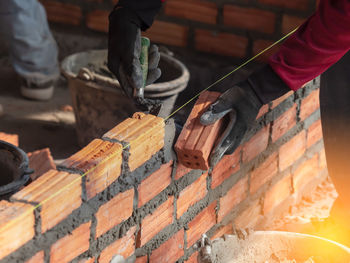 Man working on wood