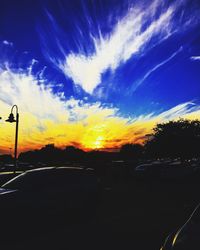 Road at sunset