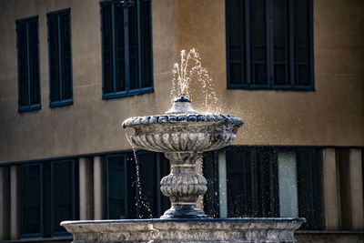 The fountain by giovanni carrara in piazza libertà in udine, italy