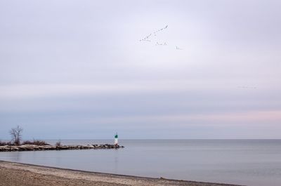 Scenic view of sea against sky