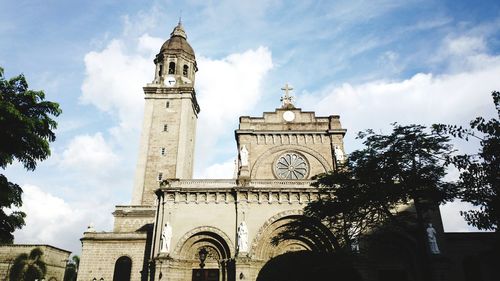 Low angle view of building against sky