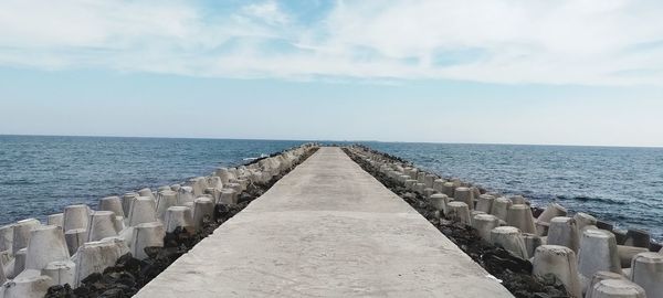 Panoramic view of sea against sky