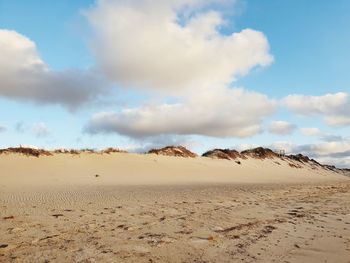 Panoramic view of desert against sky