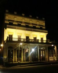Building exterior at night