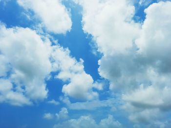 Low angle view of clouds in sky