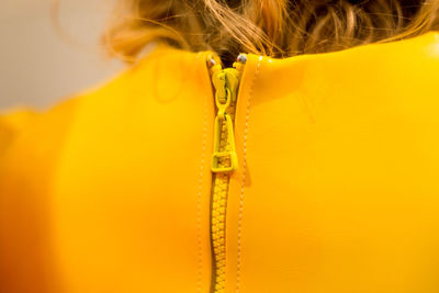 Close-up of woman with umbrella