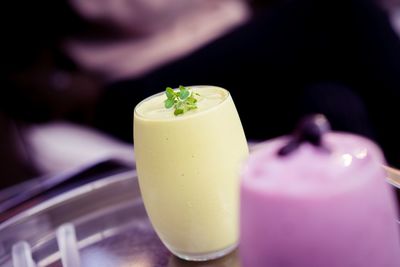 Close-up of drink on table