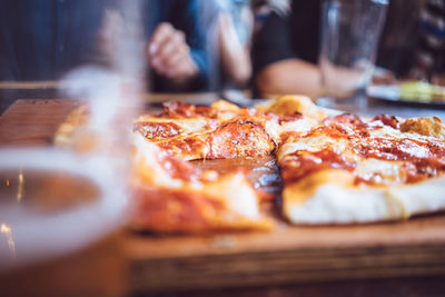 Close-up of serving food