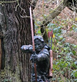 Close-up of tree trunk in forest
