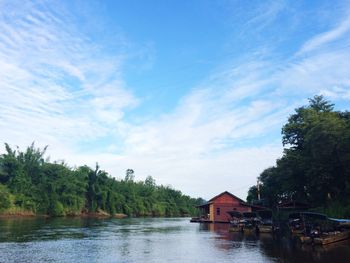 Scenic view of river against sky