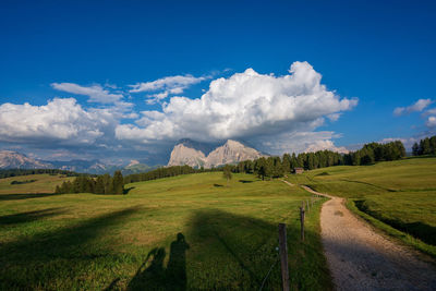 Panoramic view of landscape against sky