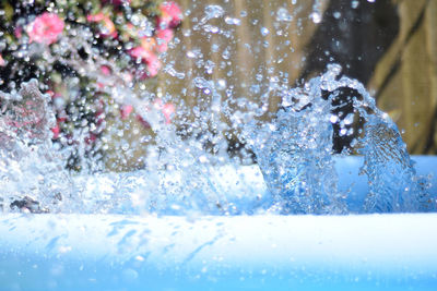 Close-up of splashing water