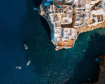 Aerial view of polignano 