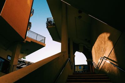 Low angle view of staircase