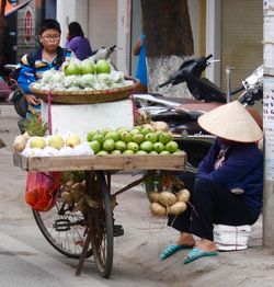 Full frame shot of market stall