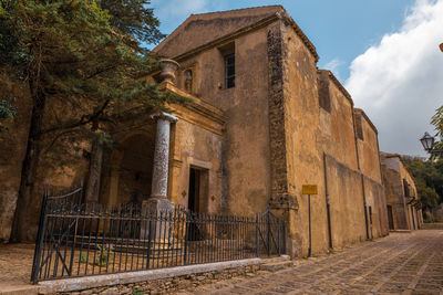 Low angle view of old building