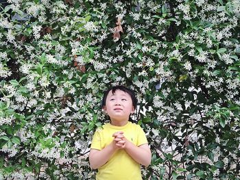 Girl looking at camera