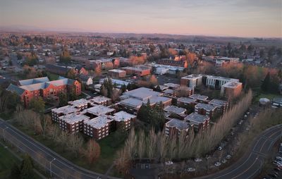 University at sunset