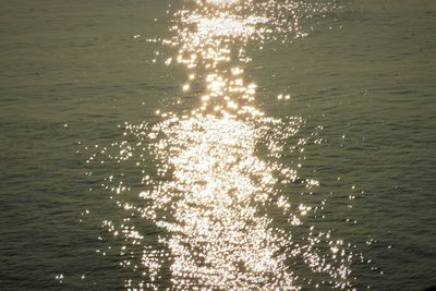 High angle view of rippled water in sea