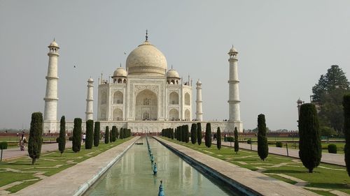 View of taj mahal against clear sky